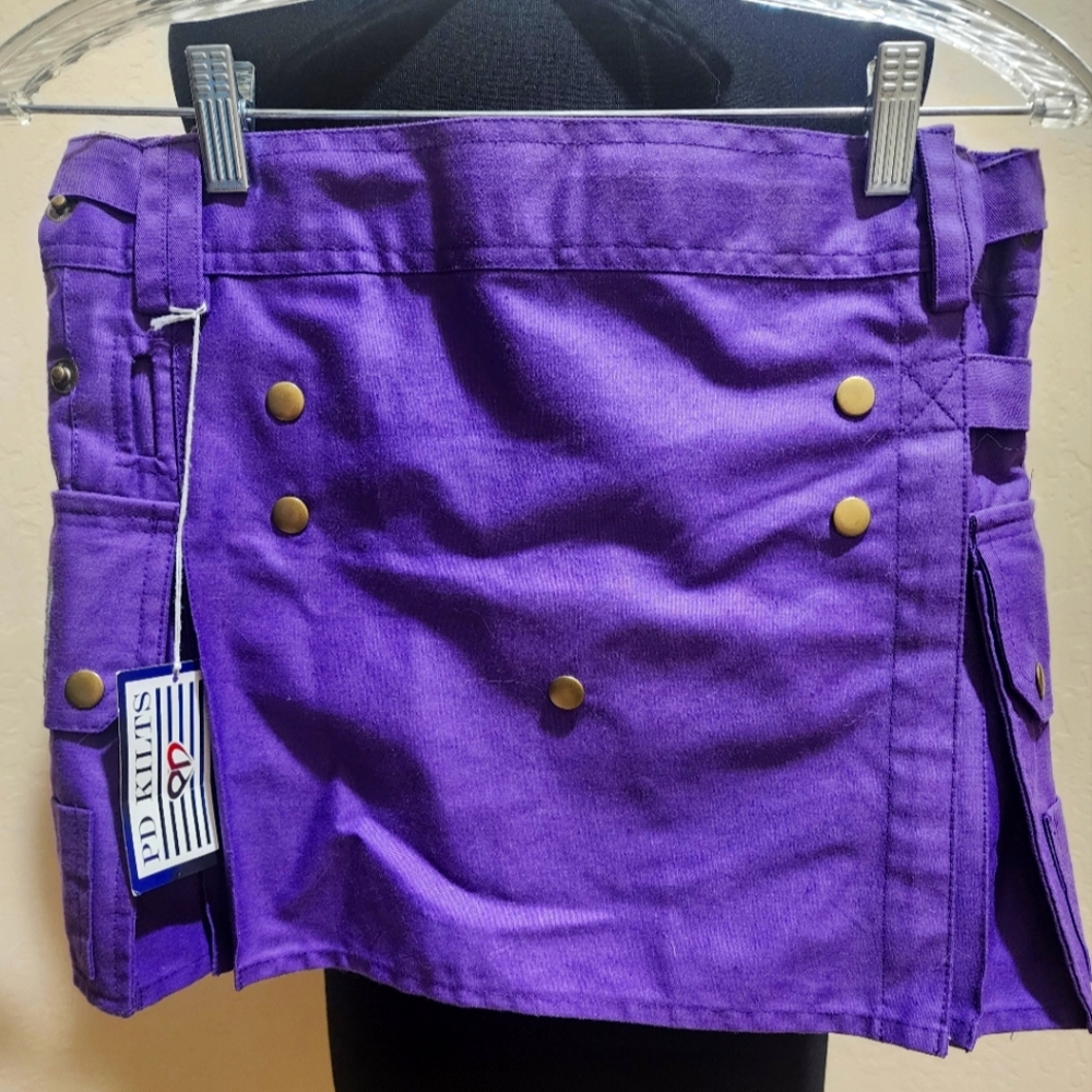 Pd Kilt Purple Mini NWT 34 X 14